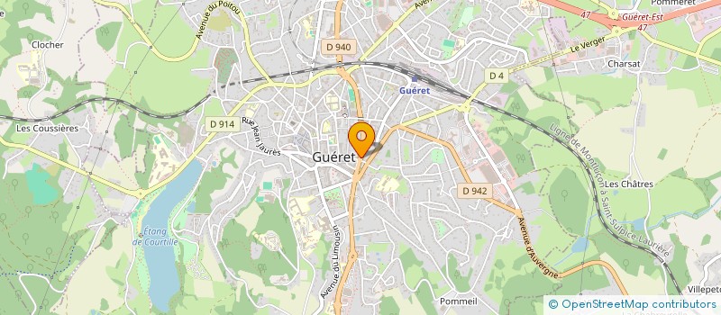 localisation de l'entreprise MONSIEUR RICHARD LAURENT à GUERET