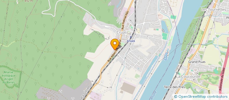 localisation de l'entreprise MONSIEUR RICHARD LAVILLE  CRUAS