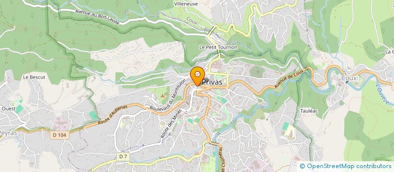 localisation de l'entreprise MONSIEUR RICHARD LAVILLE  PRIVAS