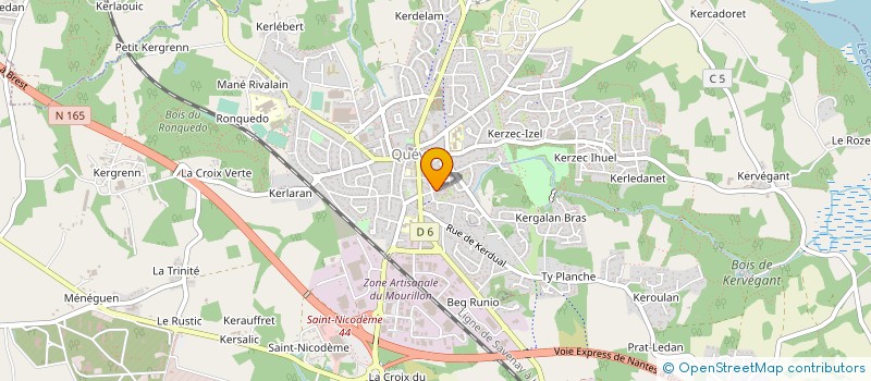 localisation de l'entreprise MONSIEUR RICHARD LE HEN  QUEVEN