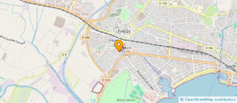 localisation de l'entreprise MONSIEUR RICHARD LEBAZ à FREJUS