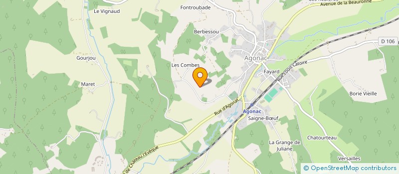 localisation de l'entreprise MONSIEUR RICHARD LECOMPTE à AGONAC