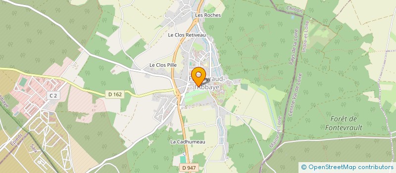 localisation de l'entreprise MONSIEUR RICHARD LERAY à FONTEVRAUD-L'ABBAYE
