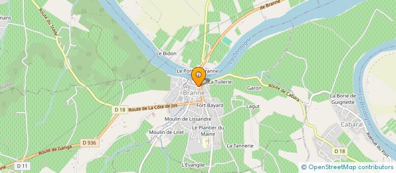 localisation de l'entreprise MONSIEUR RICHARD LESPINE  BRANNE