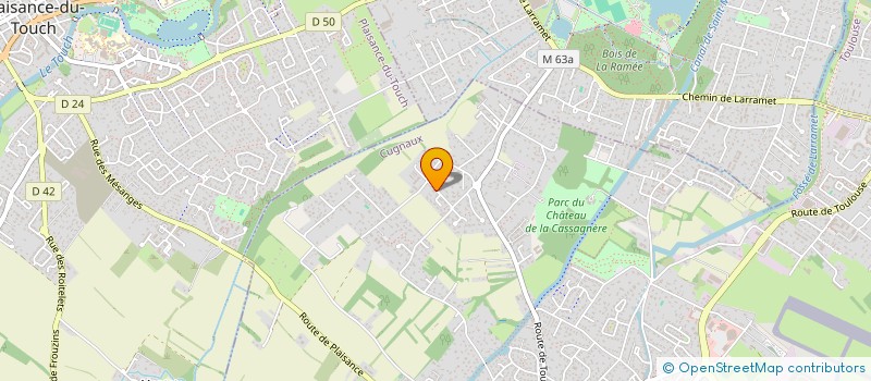 localisation de l'entreprise MONSIEUR RICHARD LEVEILLE  CUGNAUX