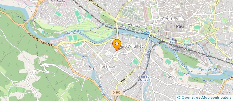 localisation de l'entreprise MONSIEUR RICHARD LIONS  JURANCON