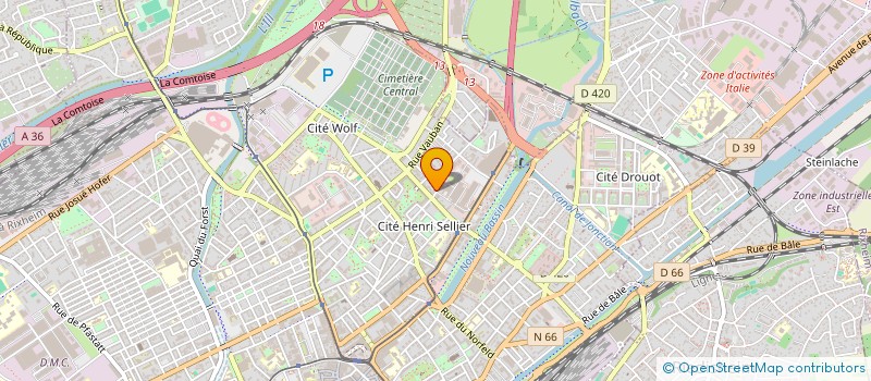 localisation de l'entreprise MONSIEUR RICHARD LOMBARD  MULHOUSE