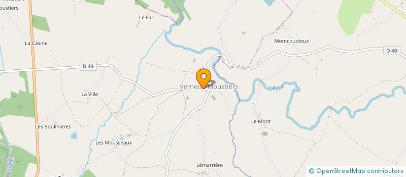 localisation de l'entreprise MONSIEUR RICHARD MAINWARING à VERNEUIL-MOUSTIERS