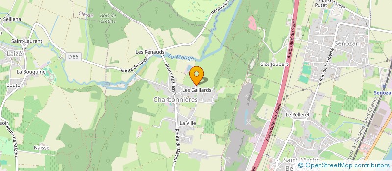 localisation de l'entreprise MONSIEUR RICHARD MAIRE  CHARBONNIERES