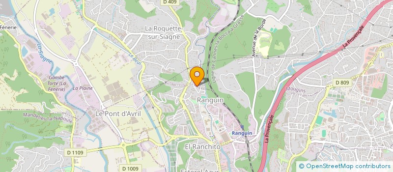 localisation de l'entreprise MONSIEUR RICHARD MAITREHENRY à LA ROQUETTE-SUR-SIAGNE