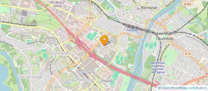 localisation de l'entreprise MONSIEUR RICHARD MAKUTUNGU  PONTOISE