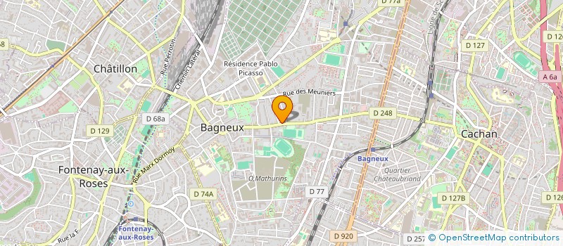 localisation de l'entreprise MONSIEUR RICHARD MALLET à BAGNEUX