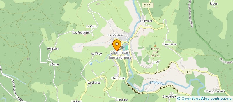 localisation de l'entreprise MONSIEUR RICHARD MARCHAND  CHALMAZEL-JEANSAGNIERE