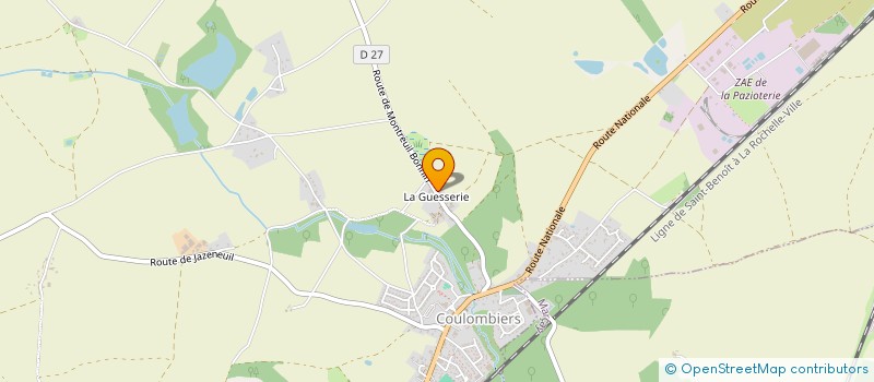 localisation de l'entreprise MONSIEUR RICHARD MARILLEAU  COULOMBIERS