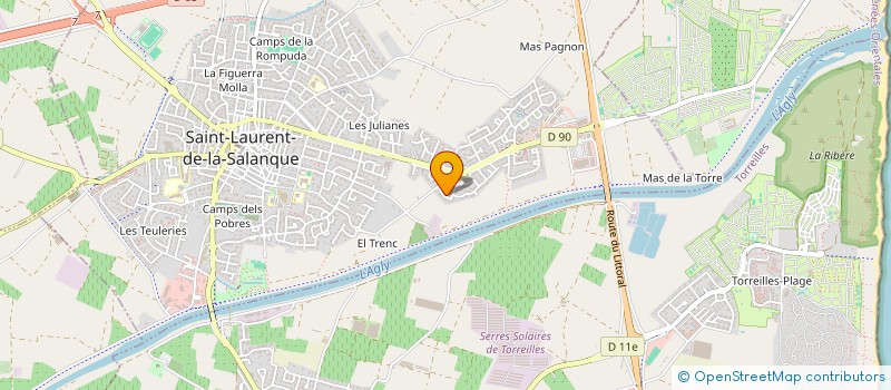 localisation de l'entreprise MONSIEUR RICHARD MARTINON  SAINT-LAURENT-DE-LA-SALANQUE