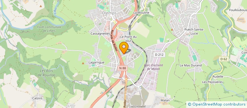 localisation de l'entreprise MONSIEUR RICHARD MASAFRET  OLEMPS