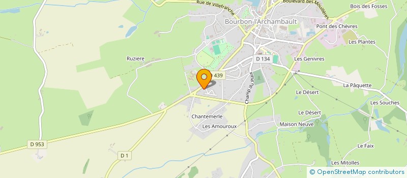 localisation de l'entreprise MONSIEUR RICHARD MASSERET  YGRANDE