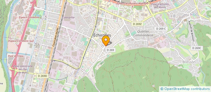 localisation de l'entreprise MONSIEUR RICHARD MATHIEU à ECHIROLLES