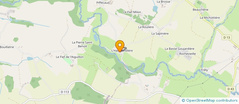 localisation de l'entreprise MONSIEUR RICHARD MAUDET  LE BOUPERE