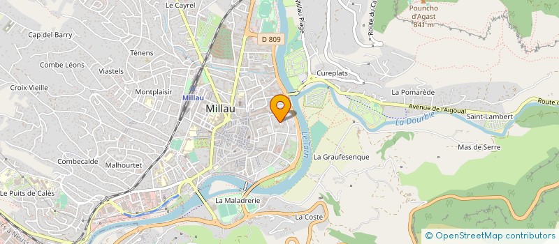 localisation de l'entreprise MONSIEUR RICHARD MAURY à MILLAU