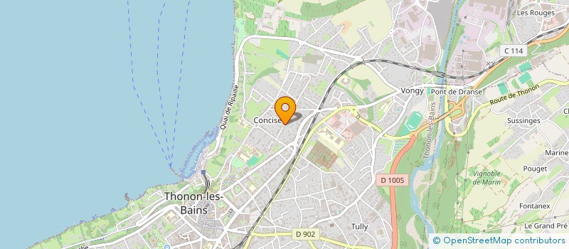 localisation de l'entreprise MONSIEUR RICHARD MAZIT à THONON-LES-BAINS