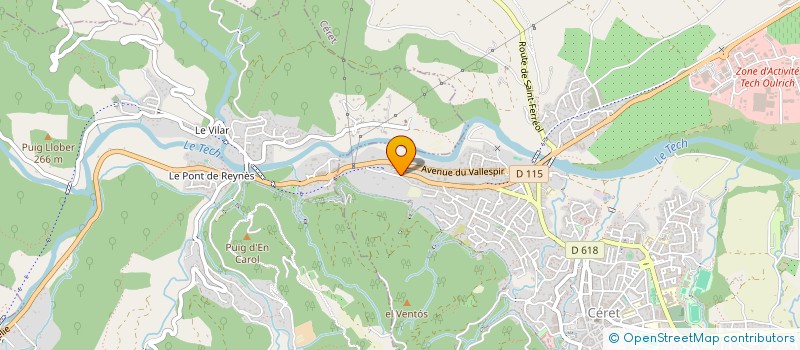 localisation de l'entreprise MONSIEUR RICHARD MERCADE  CERET