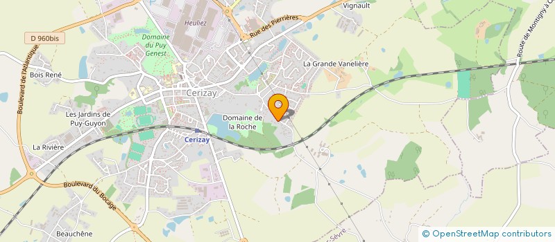 localisation de l'entreprise MONSIEUR RICHARD MERCIER  CERIZAY