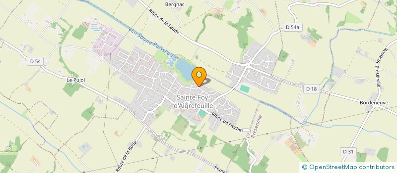 localisation de l'entreprise MONSIEUR RICHARD MOGUET  SAINTE-FOY-D'AIGREFEUILLE
