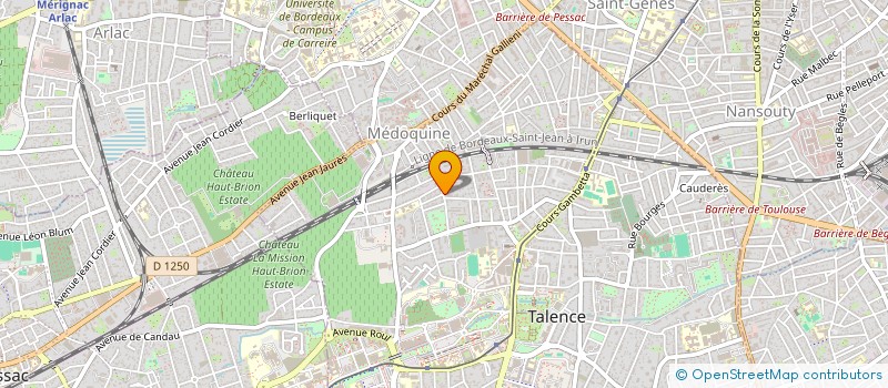 localisation de l'entreprise MONSIEUR RICHARD MONGROLLE  TALENCE