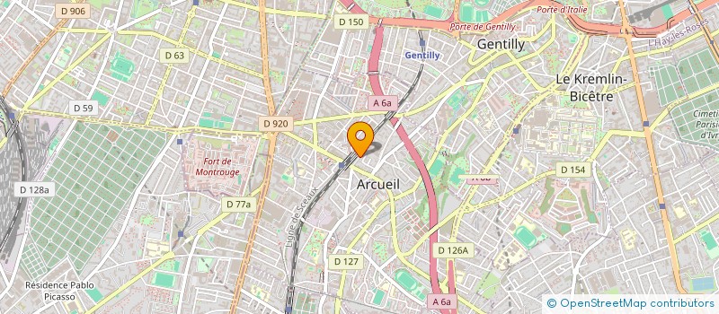 localisation de l'entreprise MONSIEUR RICHARD MONIN à ARCUEIL
