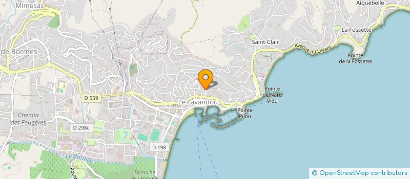 localisation de l'entreprise MONSIEUR RICHARD MORENO à LE LAVANDOU