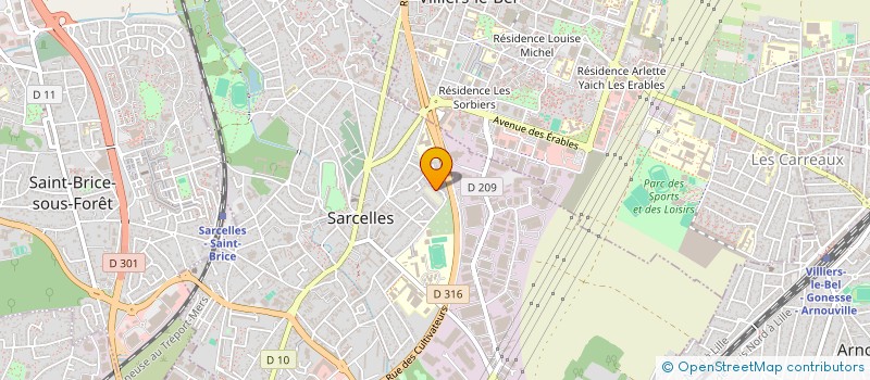 localisation de l'entreprise MONSIEUR RICHARD MPAI  SARCELLES