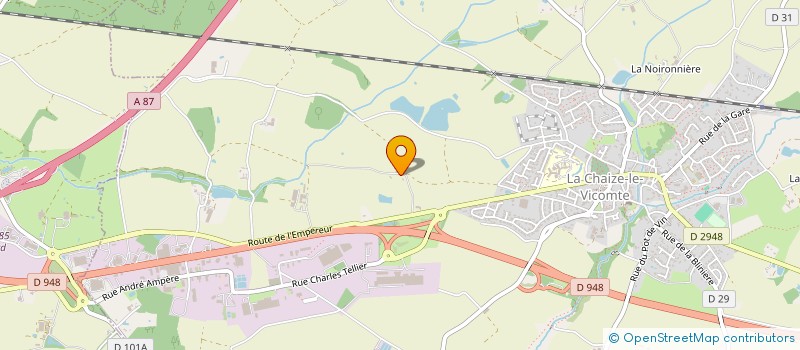 localisation de l'entreprise MONSIEUR RICHARD NICOLLEAU  LA CHAIZE-LE-VICOMTE