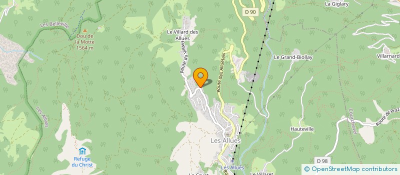 localisation de l'entreprise MONSIEUR RICHARD O DONOVAN  LES ALLUES