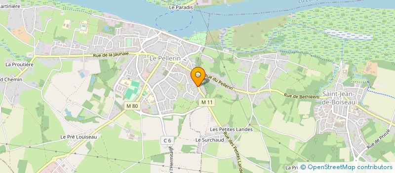 localisation de l'entreprise MONSIEUR RICHARD OLIVIER  LE PELLERIN