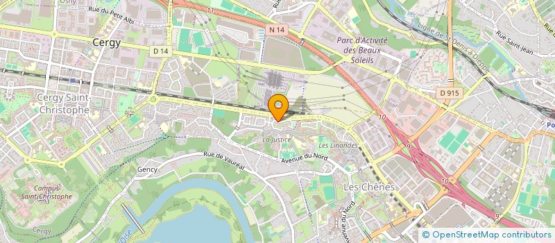 localisation de l'entreprise MONSIEUR RICHARD ONDOA BENGONDO  CERGY