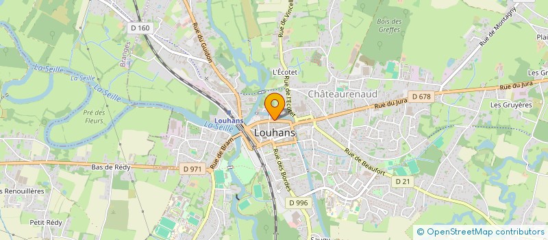 localisation de l'entreprise MONSIEUR RICHARD OUDOT à LOUHANS