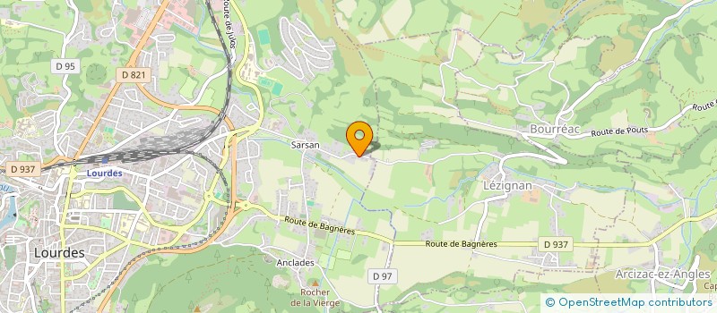 localisation de l'entreprise MONSIEUR RICHARD OUSTALOUP-CASSEDE  LOURDES