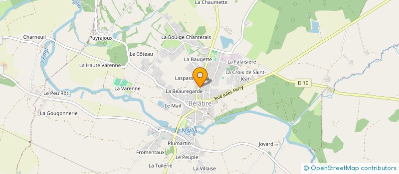 localisation de l'entreprise MONSIEUR RICHARD OUVRARD à BELABRE
