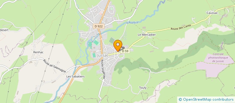 localisation de l'entreprise MONSIEUR RICHARD PARET à JUSSAC