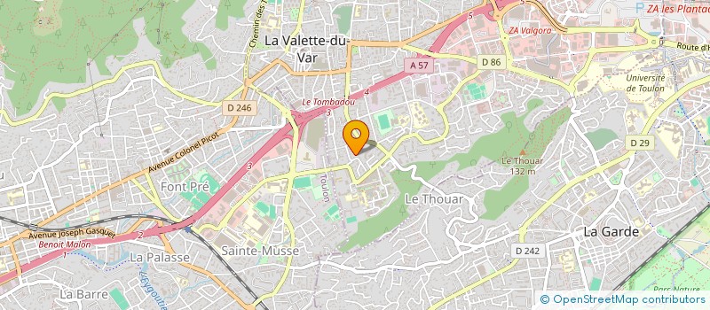 localisation de l'entreprise MONSIEUR RICHARD PASQUIER à LA VALETTE-DU-VAR