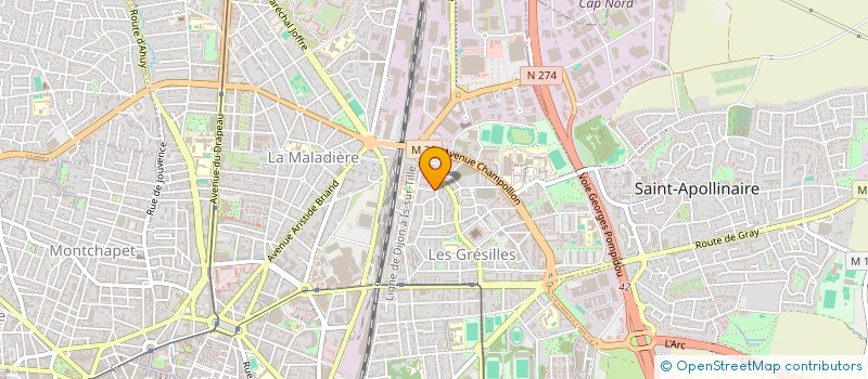 localisation de l'entreprise MONSIEUR RICHARD PATRICOT  DIJON