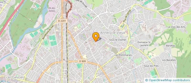 localisation de l'entreprise MONSIEUR RICHARD PAYRAUD à ANNECY