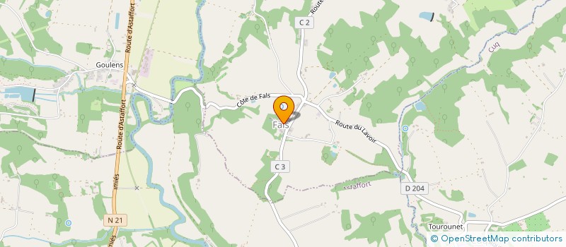 localisation de l'entreprise MONSIEUR RICHARD PEKALA  FALS