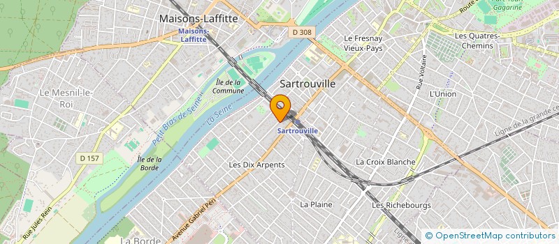 localisation de l'entreprise MONSIEUR RICHARD PEPIN  SARTROUVILLE