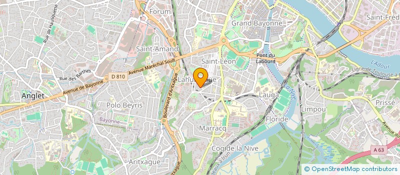 localisation de l'entreprise MONSIEUR RICHARD PIERRE VIGNE  BAYONNE