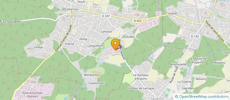 localisation de l'entreprise MONSIEUR RICHARD PIZZINATO  SEIGNOSSE