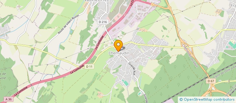 localisation de l'entreprise MONSIEUR RICHARD PORTELLI  CHEMAUDIN ET VAUX