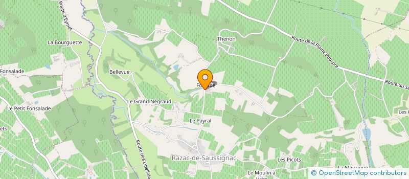 localisation de l'entreprise MONSIEUR RICHARD PRICE à RAZAC-DE-SAUSSIGNAC