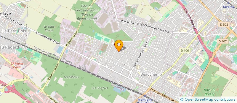 localisation de l'entreprise MONSIEUR RICHARD QUIZON  BEAUCHAMP